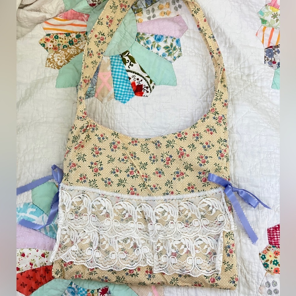 Handmade Cute Floral Cotton Shoulder Bag Purse